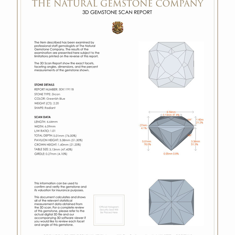 2.20 Ct. Zircon from Malawi