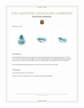 4.23 Ct. Greenish Blue Zircon from Malawi Appraisal