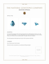 2.08 Ct. Zircon from Malawi Appraisal