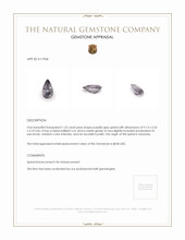 1.32 Ct. Spinel from Tanzania Appraisal