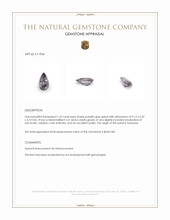 1.32 Ct. Purplish Grey Spinel from Tanzania Appraisal