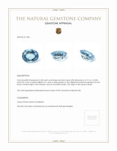 6.38 Ct. Sky Blue Topaz from Brazil Appraisal