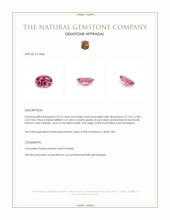 0.74 Ct. Pink Tourmaline from Mozambique Appraisal