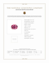 0.74 Ct. Pink Tourmaline from Mozambique Scan Report