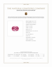 0.76 Ct. Pink Tourmaline from Mozambique Scan Report