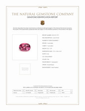 0.79 Ct. Pink Tourmaline from Mozambique Scan Report