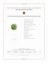 0.93 Ct. Demantoid Garnet from Namibia Scan Report