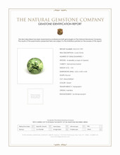1.04 Ct. Demantoid Garnet from Namibia Scan Report