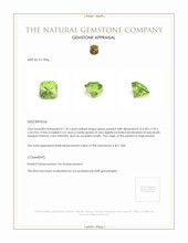 1.32 Ct. Peridot from Afghanistan Appraisal