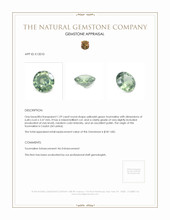 1.29 Ct. Tourmaline from Ceylon (Sri Lanka) Appraisal