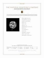 1.96 Ct. White Zircon from Ceylon (Sri Lanka) Scan Report