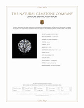 2.25 Ct. White Zircon from Ceylon (Sri Lanka) Scan Report