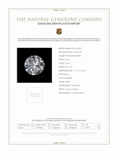 1.85 Ct. White Zircon from Ceylon (Sri Lanka) Scan Report
