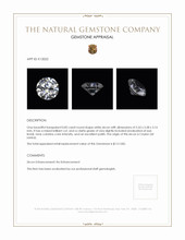 0.82 Ct. Zircon from Ceylon (Sri Lanka) Appraisal