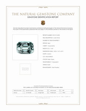 13.43 Ct. Aquamarine from Brazil Scan Report