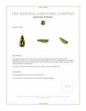 10.00 Ct. Sphene (Titanite) from Madagascar Appraisal