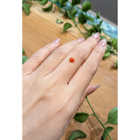 0.45 Ct. Cabochon Coral from Italy Life Style