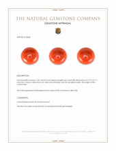 1.00 Ct. Cabochon Coral from Italy Appraisal