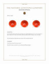 0.68 Ct. Cabochon Coral from Italy Appraisal