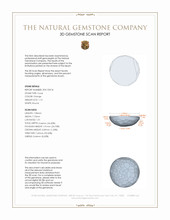 1.13 Ct. Cabochon Coral from Italy 3 D Scan Report