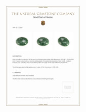 59.24 Ct. Cabochon Jade from Burma (Myanmar) Appraisal