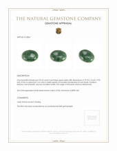 59.24 Ct. Cabochon Jade from Burma (Myanmar) Appraisal