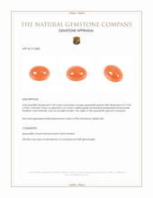 9.30 Ct. Cabochon Spessartite Garnet from Tanzania Appraisal