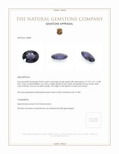0.85 Ct. Spinel from Ceylon (Sri Lanka) Appraisal