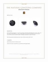 1.01 Ct. Purple Spinel from Ceylon (Sri Lanka) Appraisal