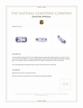 0.99 Ct. Purple Spinel from Ceylon (Sri Lanka) Appraisal