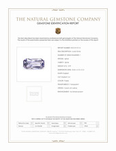 0.99 Ct. Purple Spinel from Ceylon (Sri Lanka) Scan Report
