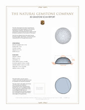 0.78 Ct. Cabochon Coral from Italy 3 D Scan Report