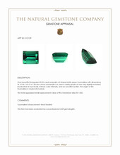 8.35 Ct. Bluish Green Tourmaline from Ceylon (Sri Lanka) Appraisal
