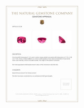 1.32 Ct. Spinel from Tanzania Appraisal
