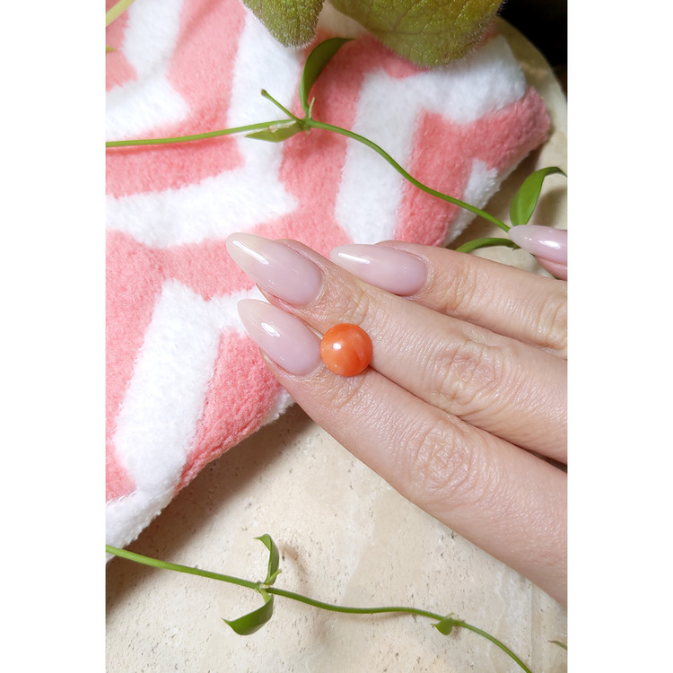 2.06 Ct. Cabochon Coral from Italy