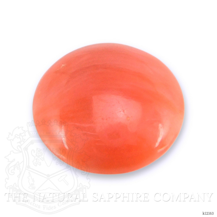 1.43 Ct. Salmon (Orange) Cabochon Coral from Italy