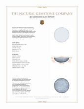 1.43 Ct. Cabochon Coral from Italy 3 D Scan Report