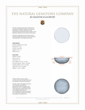 1.31 Ct. Cabochon Coral from Italy 3 D Scan Report