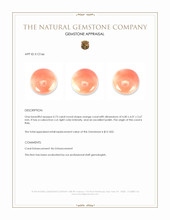 0.73 Ct. Cabochon Coral from Italy Appraisal