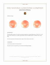0.73 Ct. Cabochon Coral from Italy Appraisal