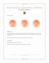 1.58 Ct. Cabochon Coral from Italy Appraisal