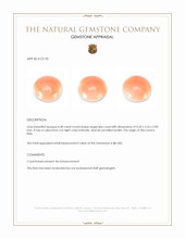 0.38 Ct. Cabochon Coral from Italy Appraisal