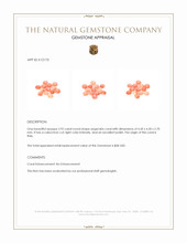 2.92 Ct. Cabochon Coral from Italy Appraisal