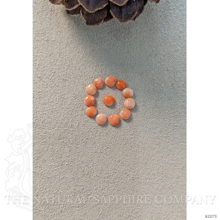 2.92 Ct. Cabochon Coral from Italy