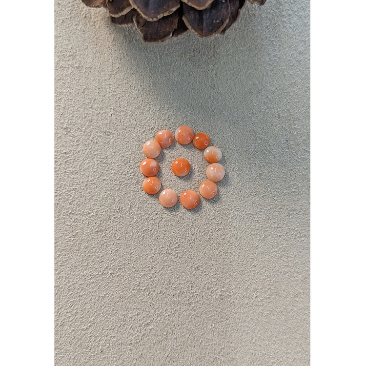 2.92 Ct. Cabochon Coral from Italy