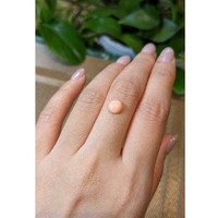 1.37 Ct. Cabochon Coral from Italy Life Style