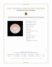 1.44 Ct. Salmon and White Cabochon Coral from Italy Scan Report