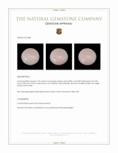 2.70 Ct. Cabochon Coral from Italy Appraisal