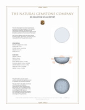 2.70 Ct. Cabochon Coral from Italy 3 D Scan Report