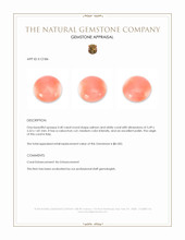 0.40 Ct. Cabochon Coral from Italy Appraisal